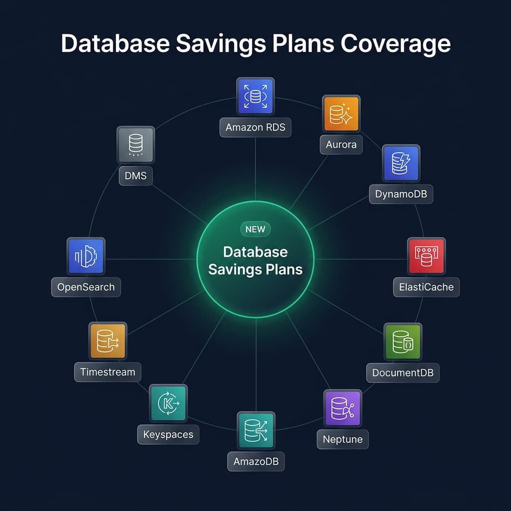 Database Savings Plans service coverage